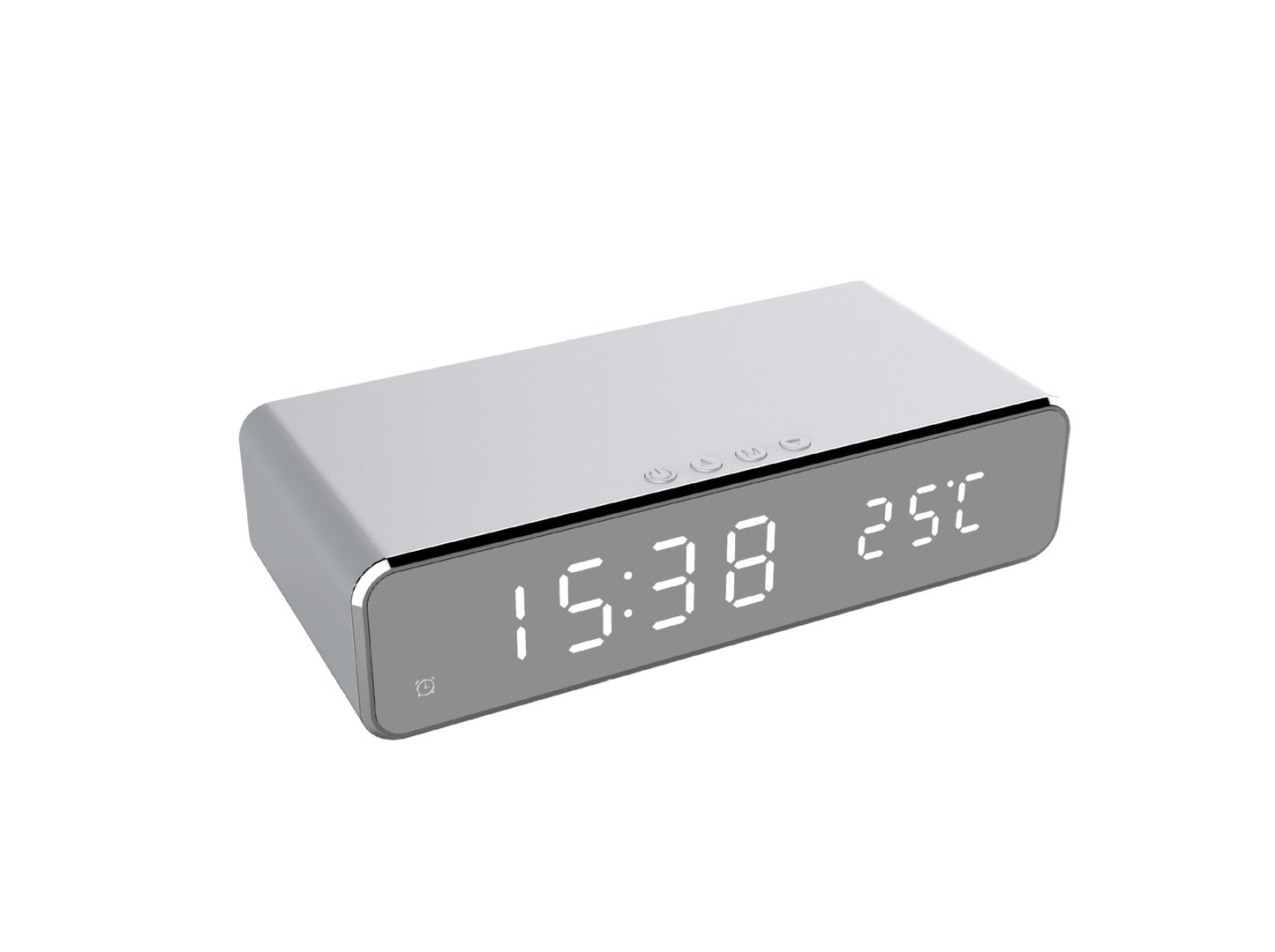 Alarm Clock With Wireless Charger Desktop