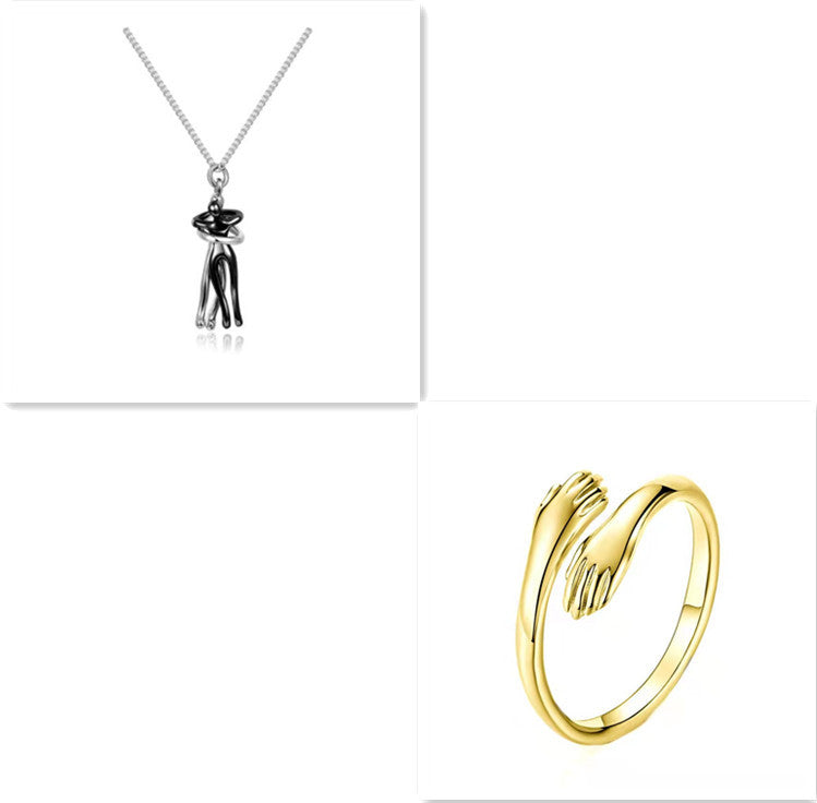 Love Hug Necklace Unisex Men Women