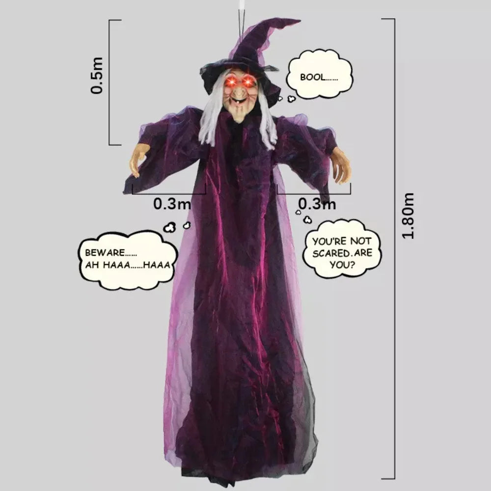 Halloween Life Size Talking Witch Outdoor