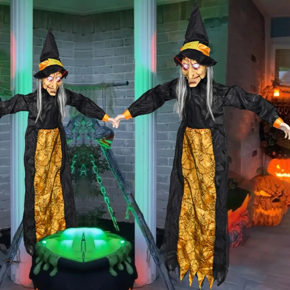 Halloween Life Size Talking Witch Outdoor