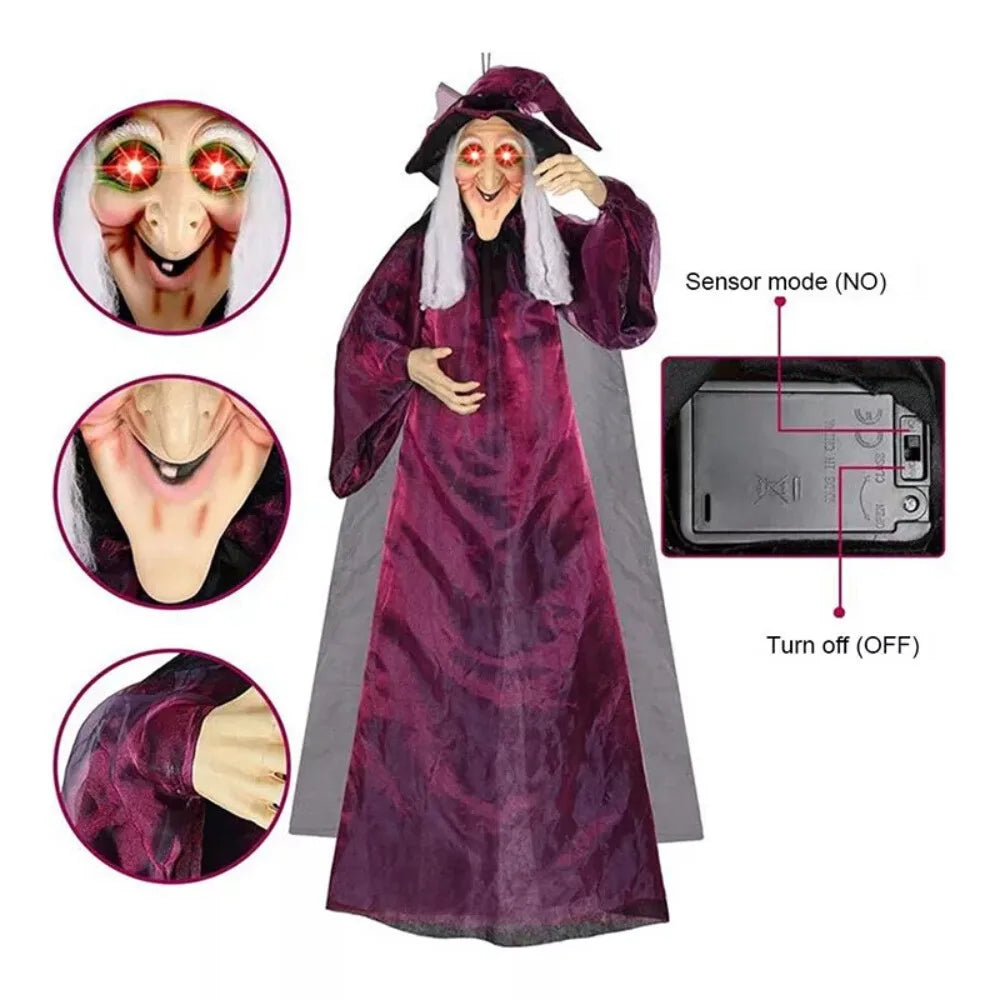 Halloween Life Size Talking Witch Outdoor