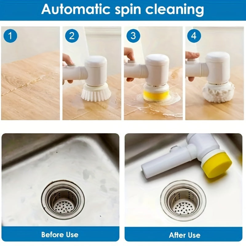 USB Rechargeable Handheld Rotary Brush