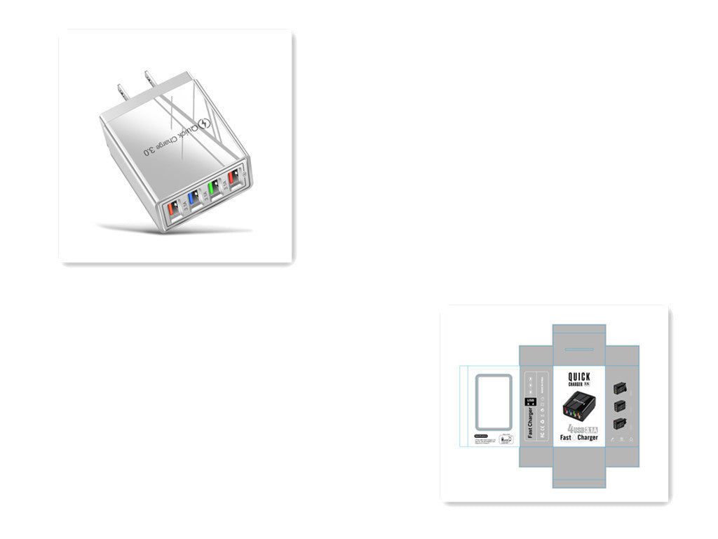 USB Charger Quick Charge 3.0 4