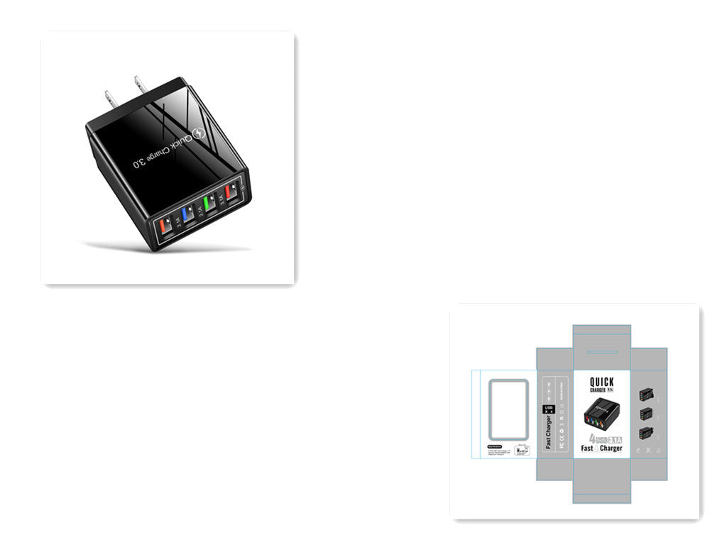USB Charger Quick Charge 3.0 4