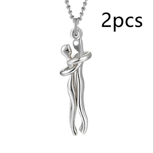 Love Hug Necklace Unisex Men Women
