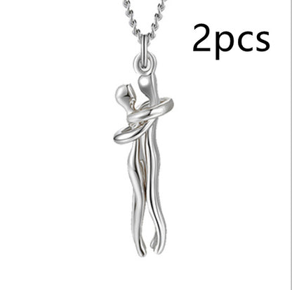 Love Hug Necklace Unisex Men Women