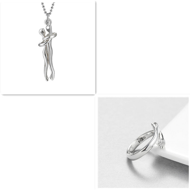 Love Hug Necklace Unisex Men Women