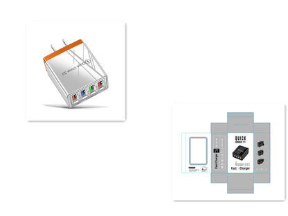 USB Charger Quick Charge 3.0 4