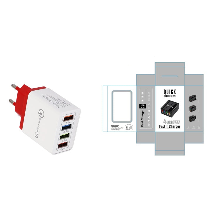 USB Charger Quick Charge 3.0 4
