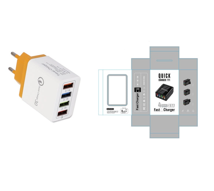 USB Charger Quick Charge 3.0 4