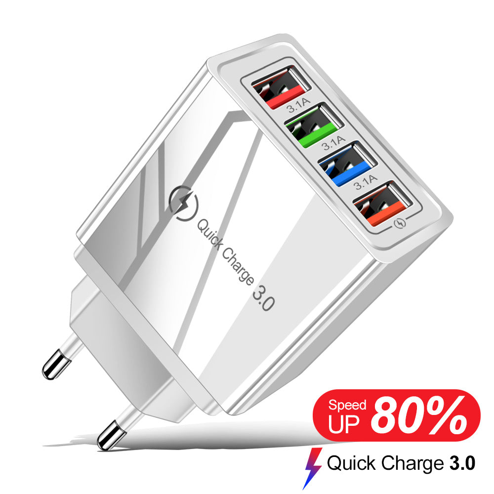 USB Charger Quick Charge 3.0 4