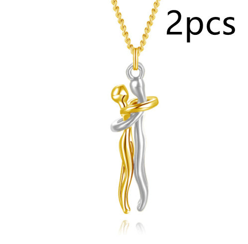 Love Hug Necklace Unisex Men Women