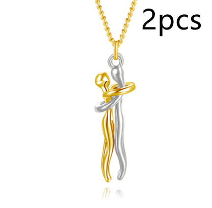 Love Hug Necklace Unisex Men Women