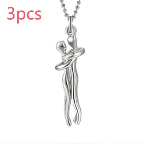 Love Hug Necklace Unisex Men Women