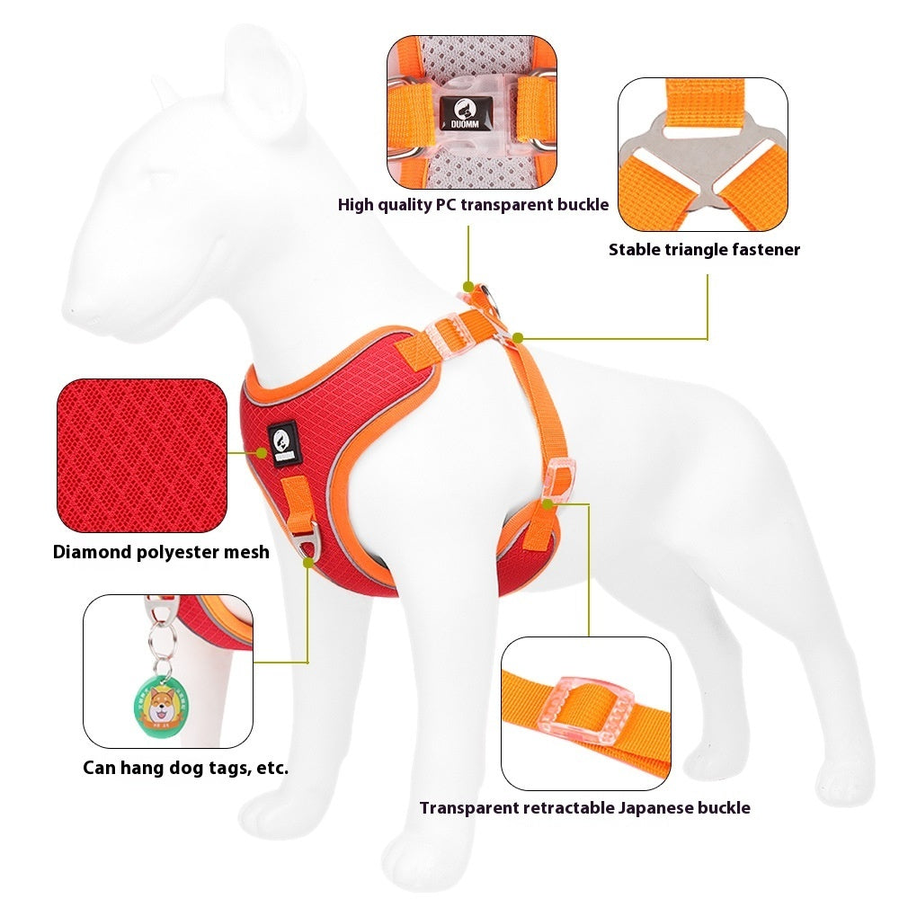Dog Harness Adjustable Breathable