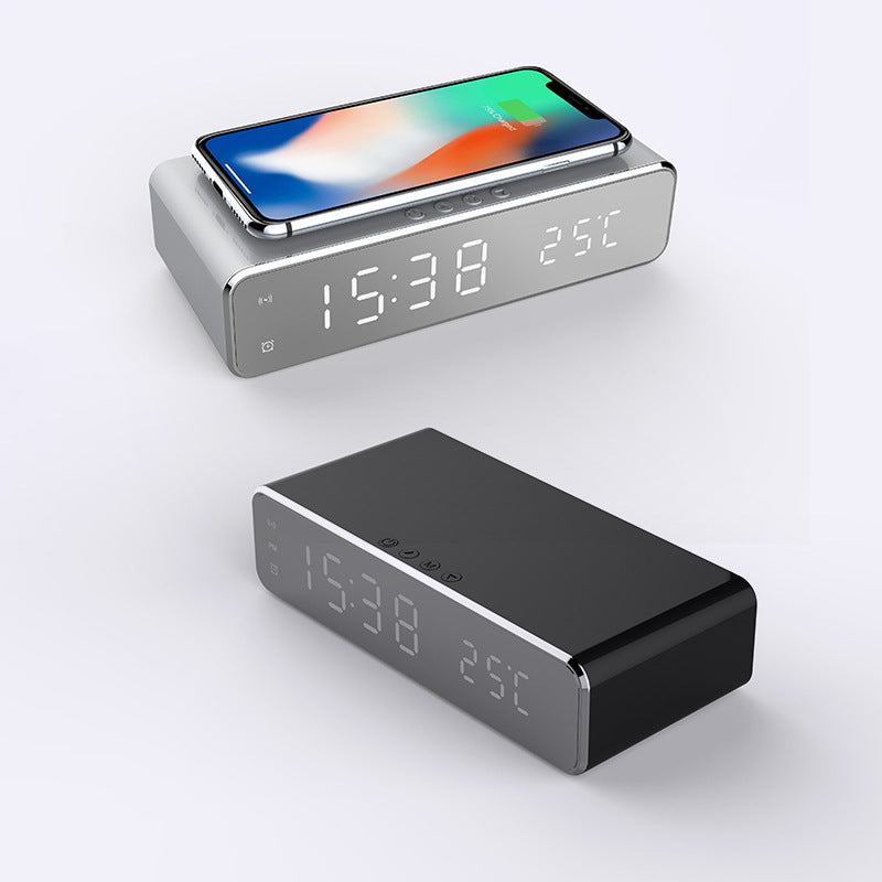 Alarm Clock With Wireless Charger Desktop