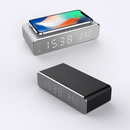 Alarm Clock With Wireless Charger Desktop