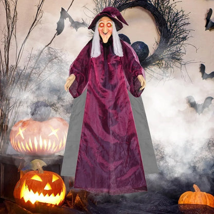 Halloween Life Size Talking Witch Outdoor