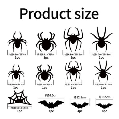Halloween 3D Bat Glowing Stickers 3D