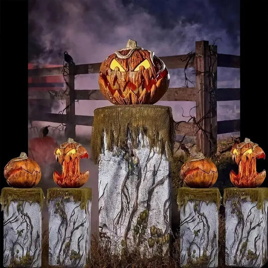 Halloween Pumpkin Head With Lifting Function With Light