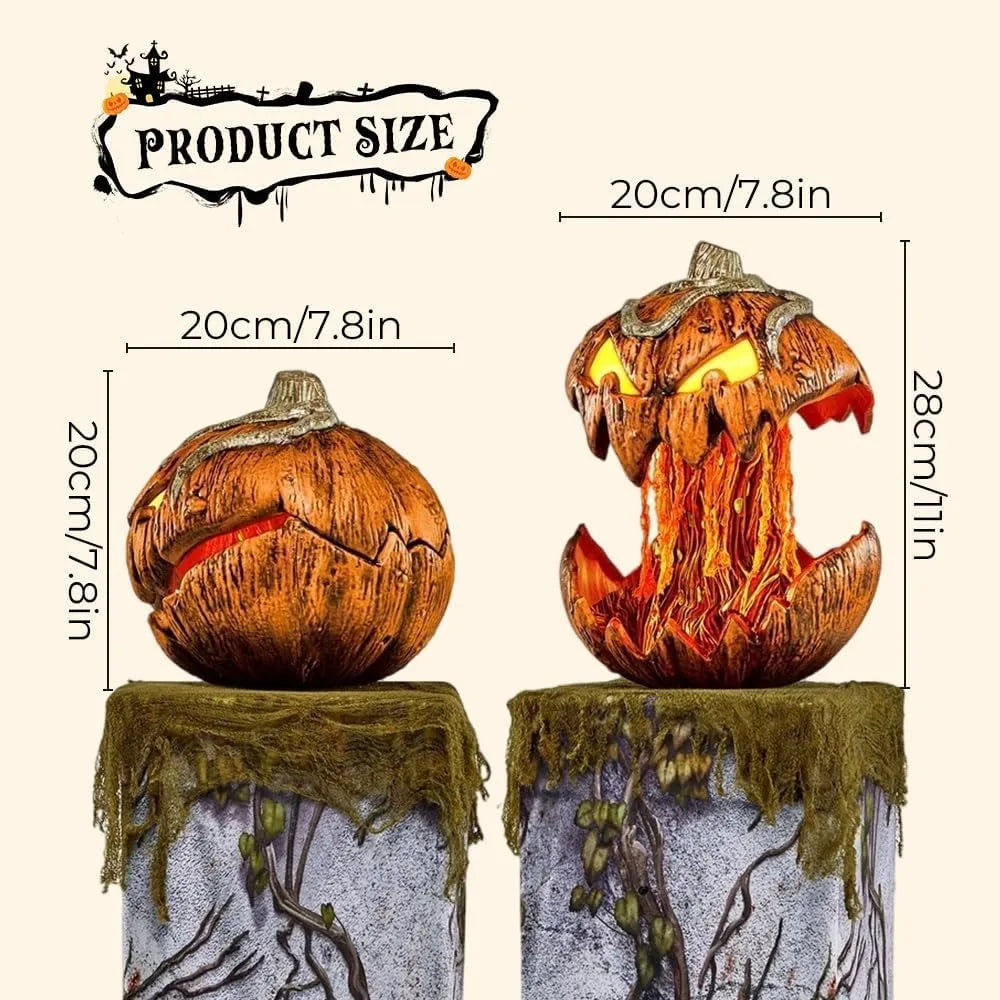 Halloween Pumpkin Head With Lifting Function With Light